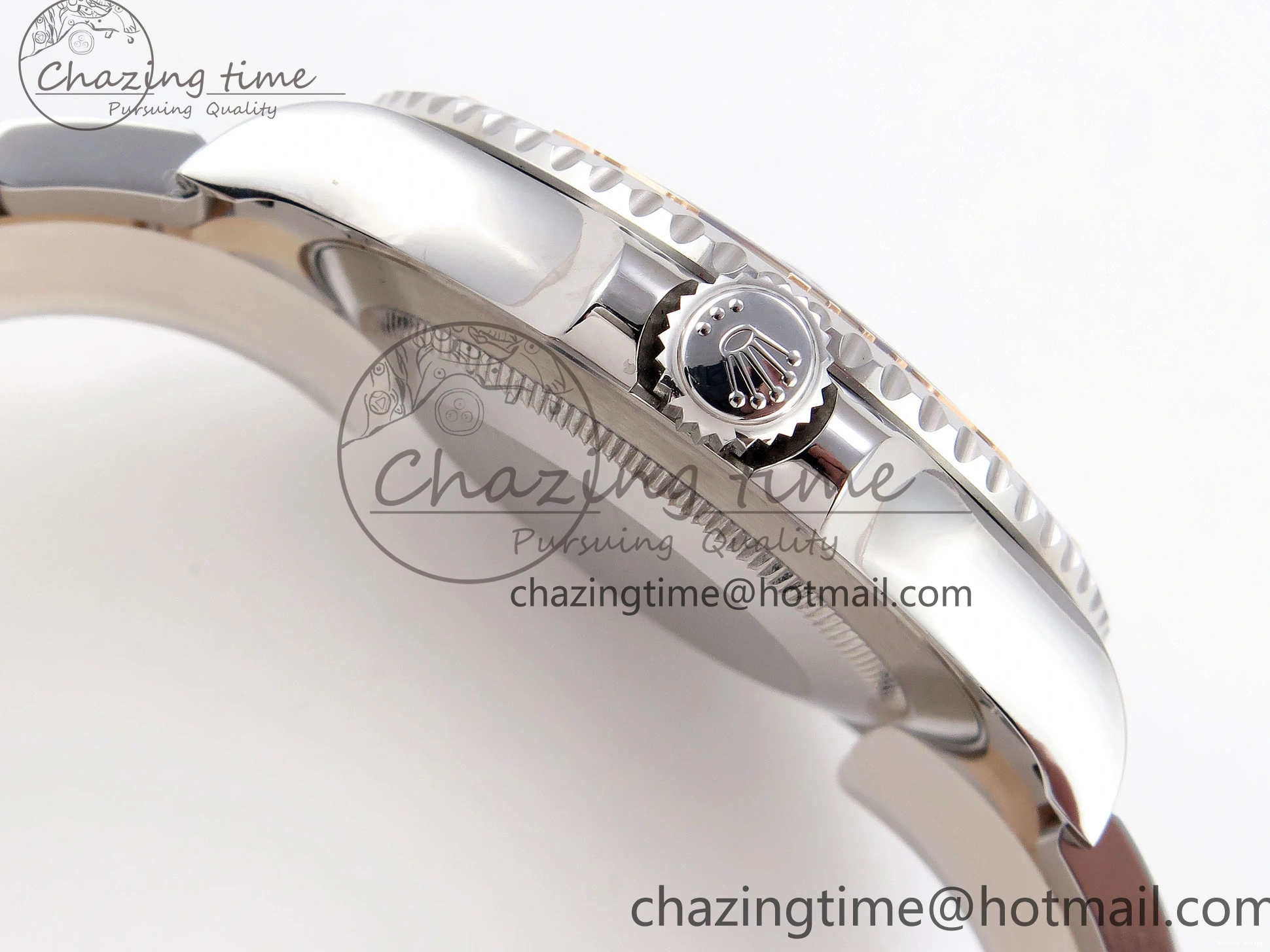 0413 UrbanChic Yacht-Master 126621 SS RG 904L Steel VSF 1:1 Best Edition Black Dial on SS RG Bracelet VS 1860